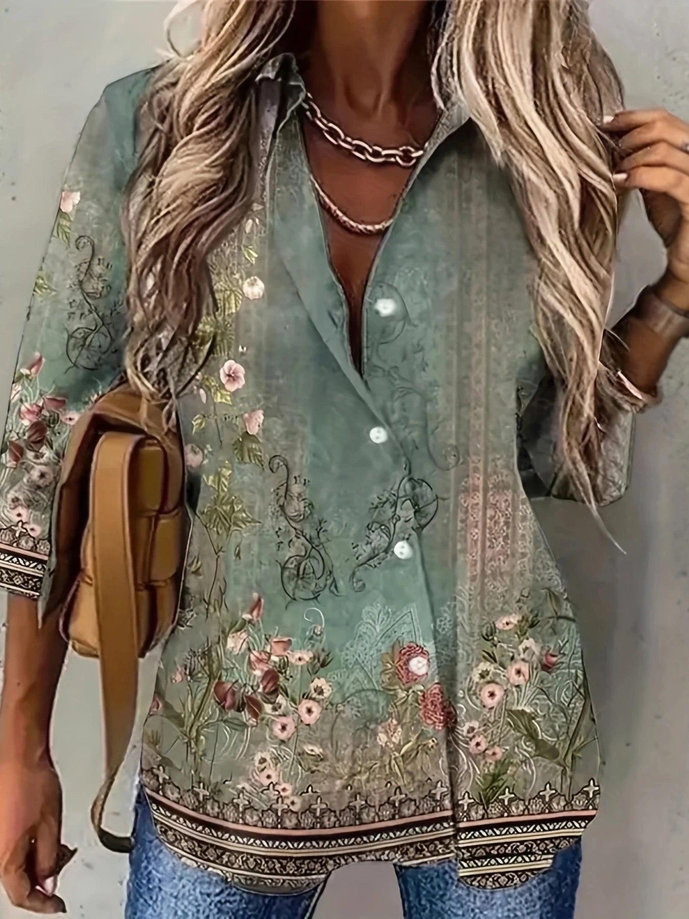 Plus size Elegant Loose Shirt Woman Fashion Casual Woman Shirt Temperament Long Sleeve Blouse Holiday Weekend Top